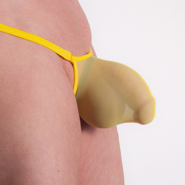 MONSTER- BULGE String semi transparent shiny gelb - yellow